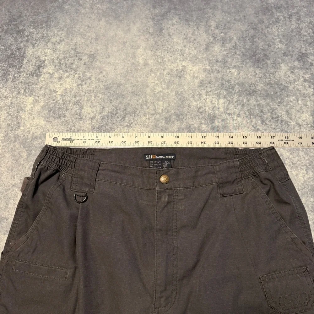 5.11 Tactical Series Mens Ripstop Cargo Pants Gray 36x34 Utility Workwear Gorp